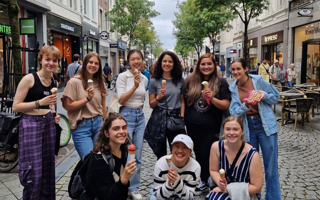 Maastricht Summer School students during a social activity in Maastricht